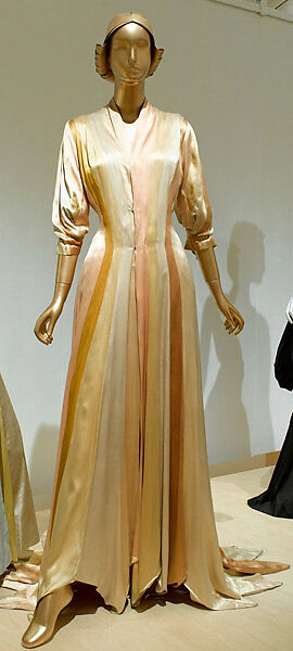 Dressing gown, Charles James (American, born Great Britain, 1906–1978), silk, American