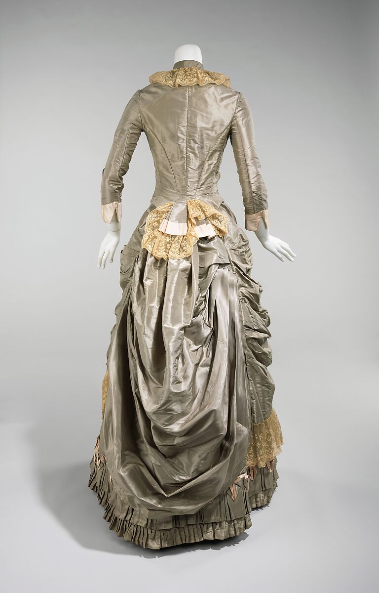 Dress, silk, American