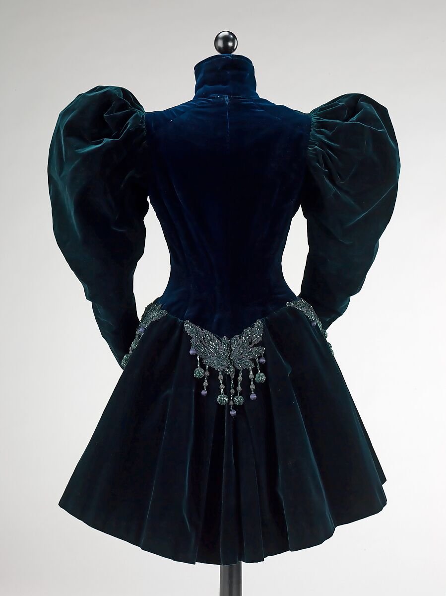 Afternoon jacket, Augustine Martin &amp; Company, silk, jet, beads, French