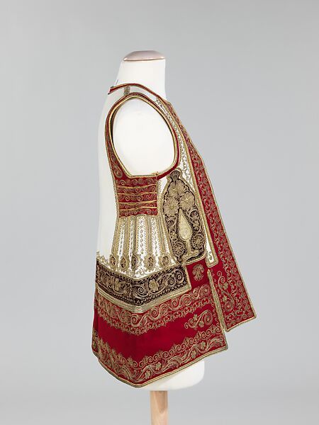 Jacket, wool, metal, silk