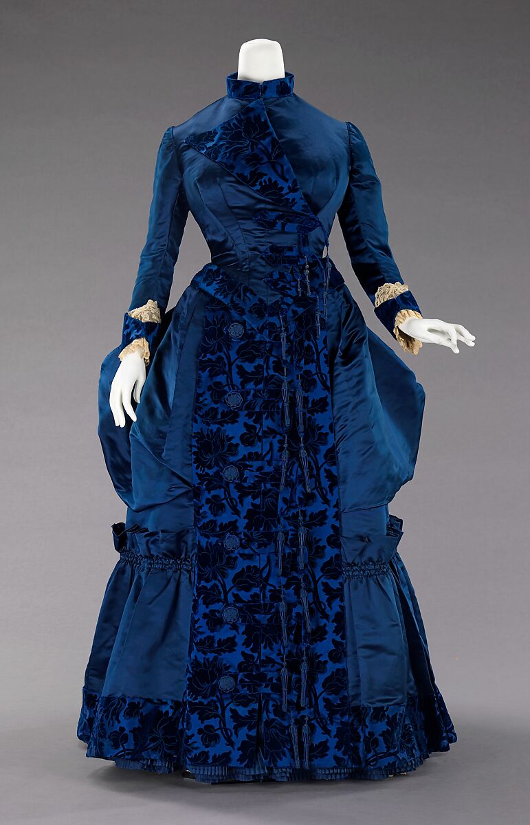 Afternoon dress, Augustine Martin &amp; Company, silk, French 