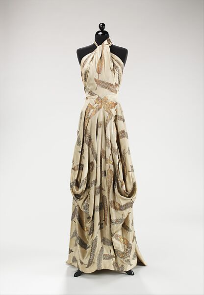 Evening dress, Charles James (American, born Great Britain, 1906–1978), silk, metal, American 