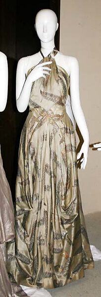 Evening dress, Charles James (American, born Great Britain, 1906–1978), silk, metal, American