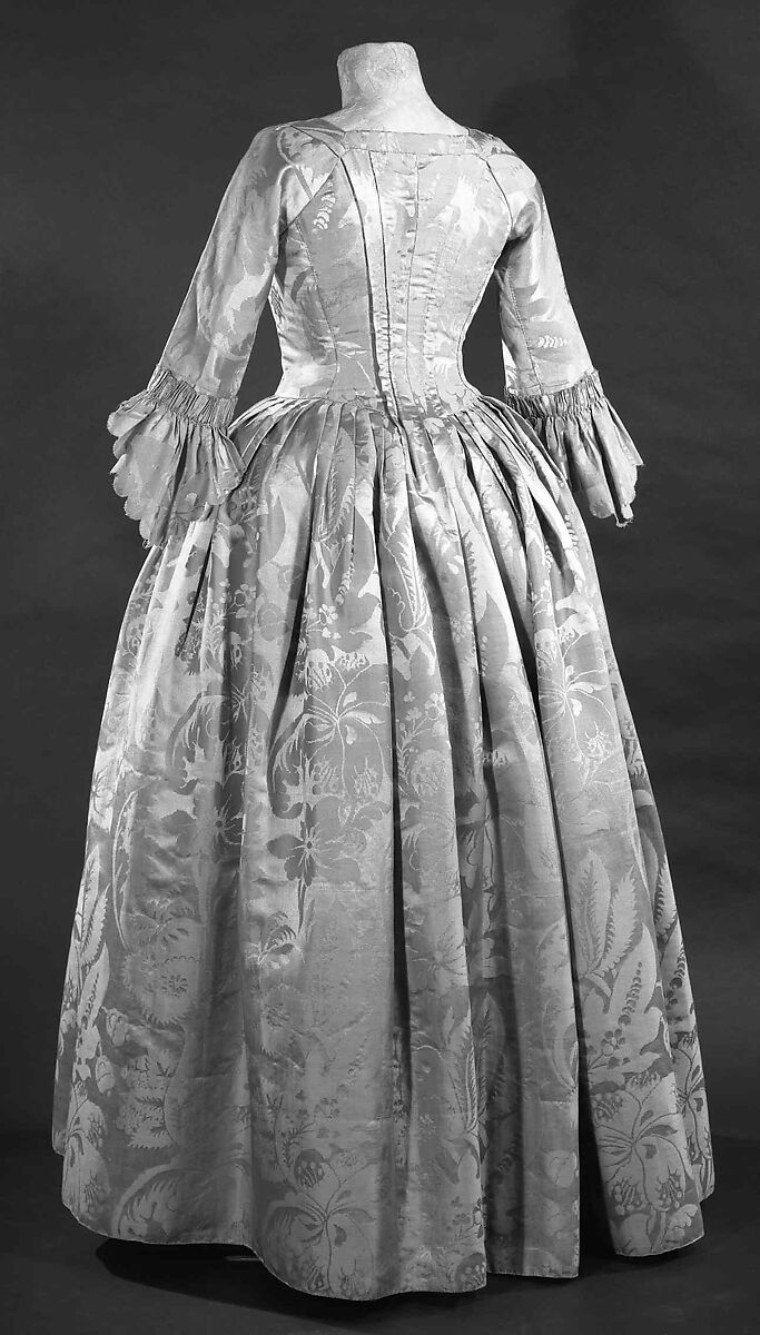 Wedding dress, silk, American