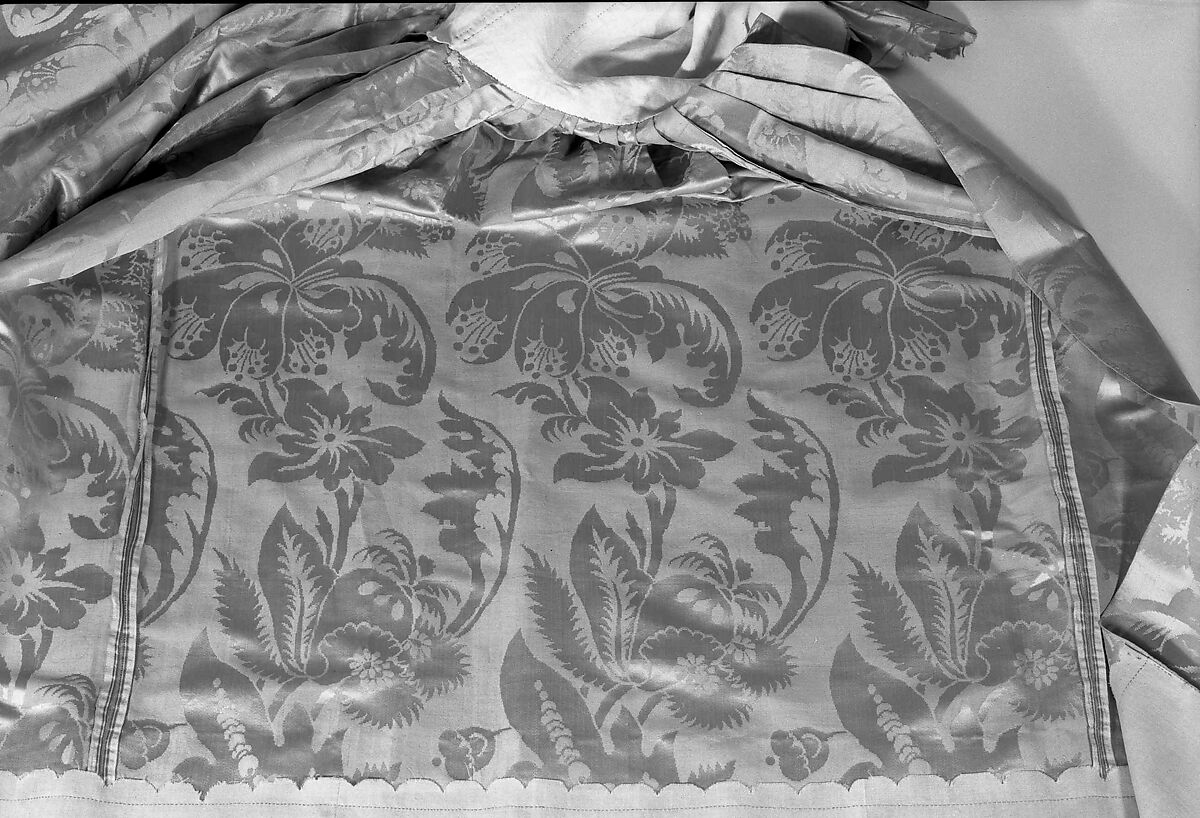 Wedding dress, silk, American