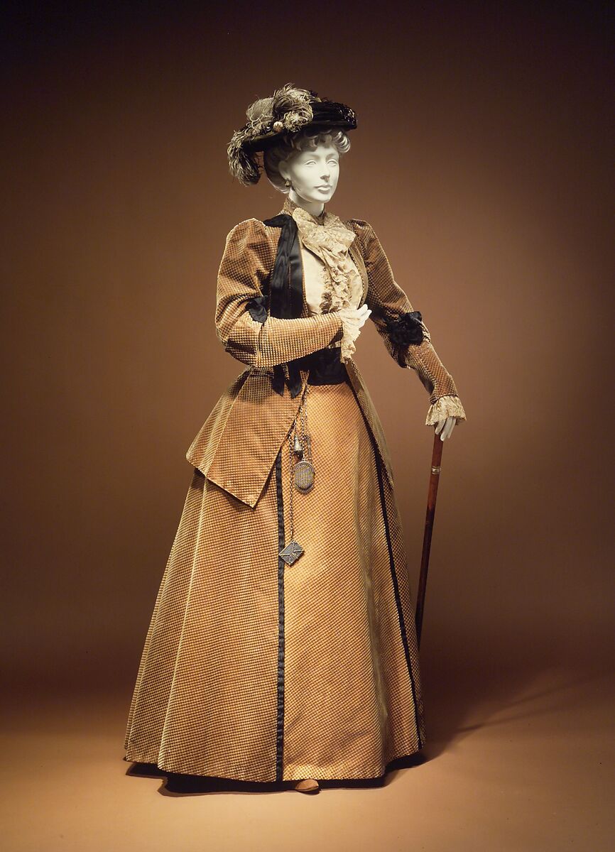 Walking suit, House of Worth (French, 1858–1956), silk, French
