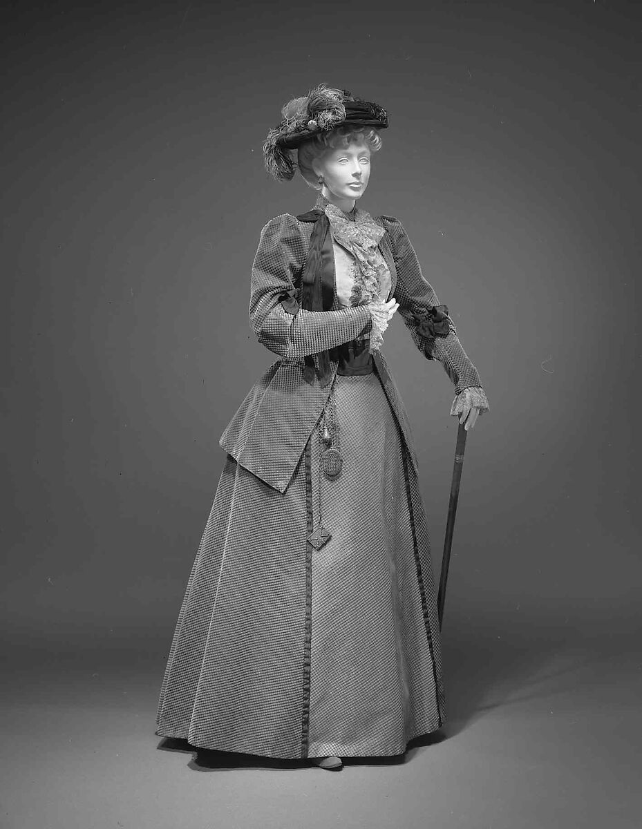 Walking suit, House of Worth (French, 1858–1956), silk, French