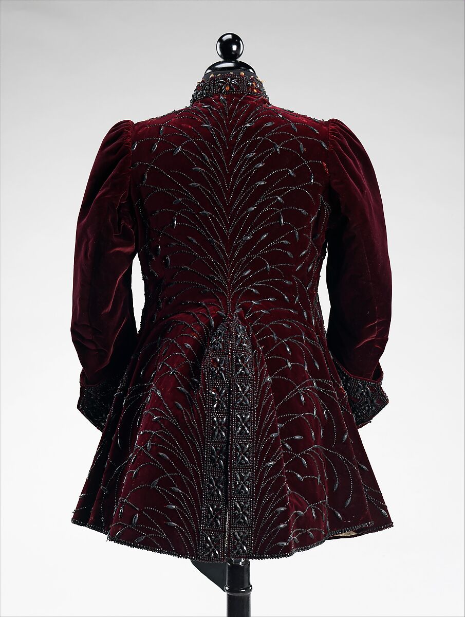 Evening jacket, House of Worth (French, 1858–1956), silk, jet, linen, French