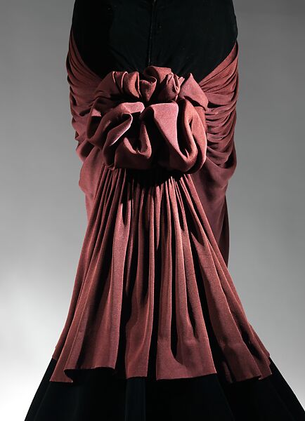 "Bustle", Charles James (American, born Great Britain, 1906–1978), silk/rayon, silk, American