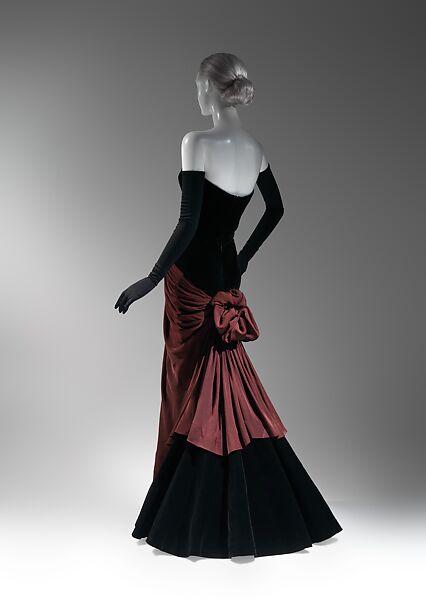 "Bustle", Charles James (American, born Great Britain, 1906–1978), silk/rayon, silk, American