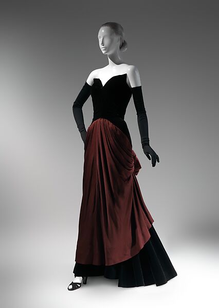 "Bustle", Charles James (American, born Great Britain, 1906–1978), silk/rayon, silk, American