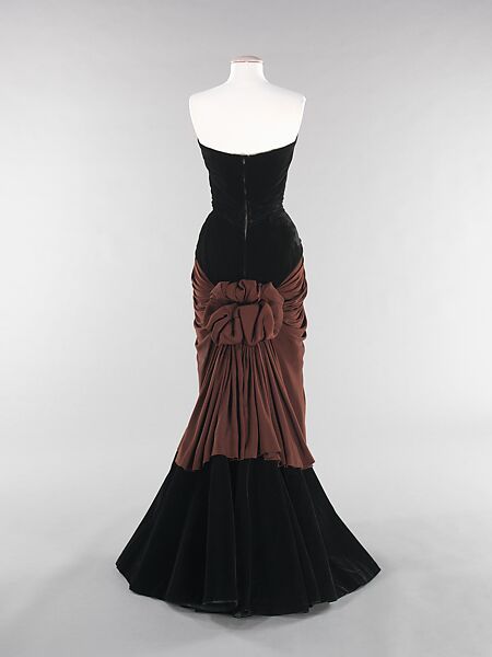 "Bustle", Charles James (American, born Great Britain, 1906–1978), silk/rayon, silk, American