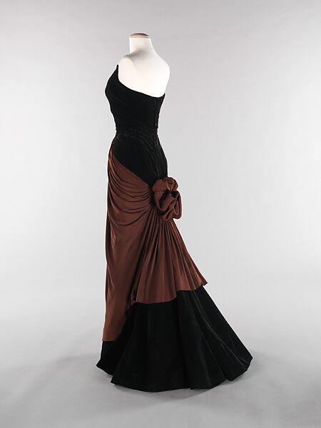 "Bustle", Charles James (American, born Great Britain, 1906–1978), silk/rayon, silk, American