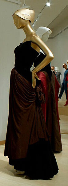 "Bustle", Charles James (American, born Great Britain, 1906–1978), silk/rayon, silk, American