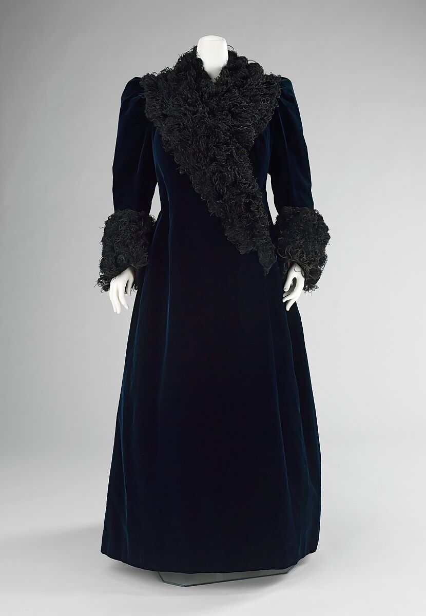 Evening coat, House of Worth (French, 1858–1956), silk, feathers, French 