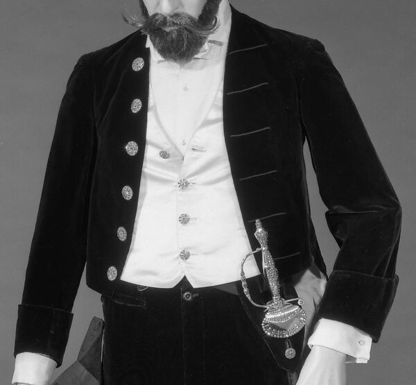 Court presentation ensemble, Scott &amp; Claxton, silk, metal, British