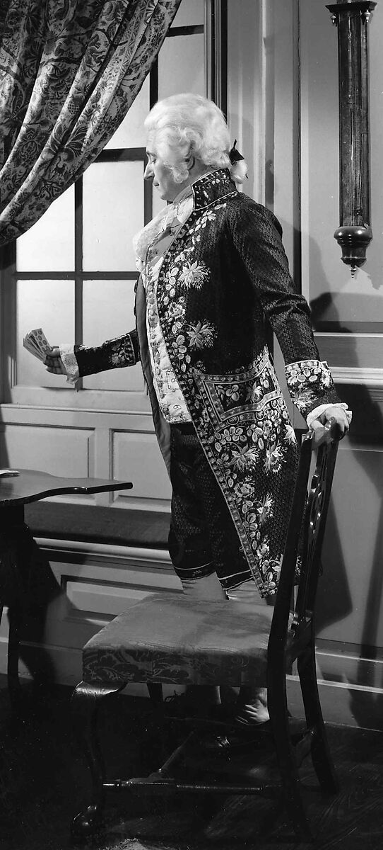 Court suit, silk, probably French