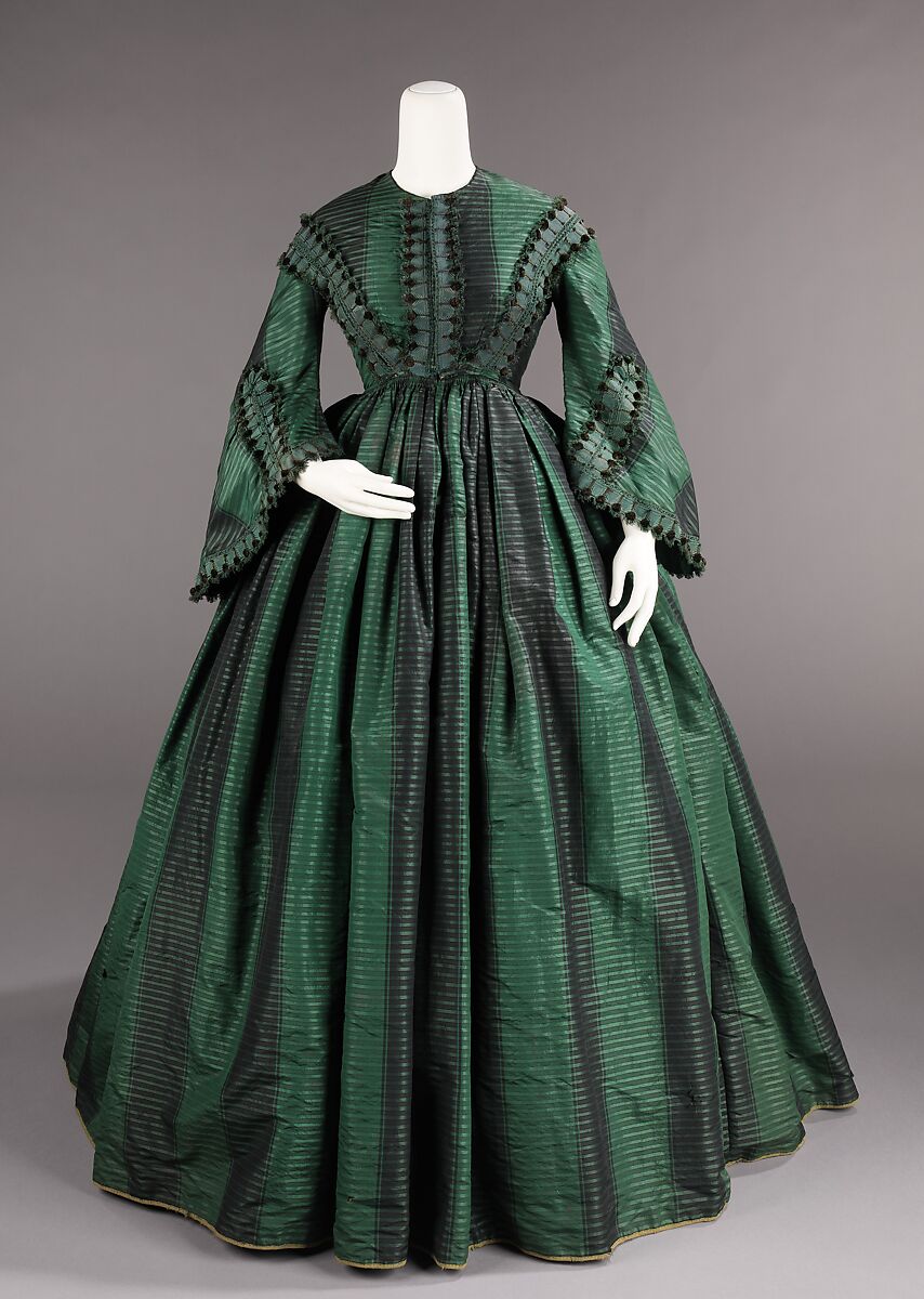 Afternoon dress, silk, American 