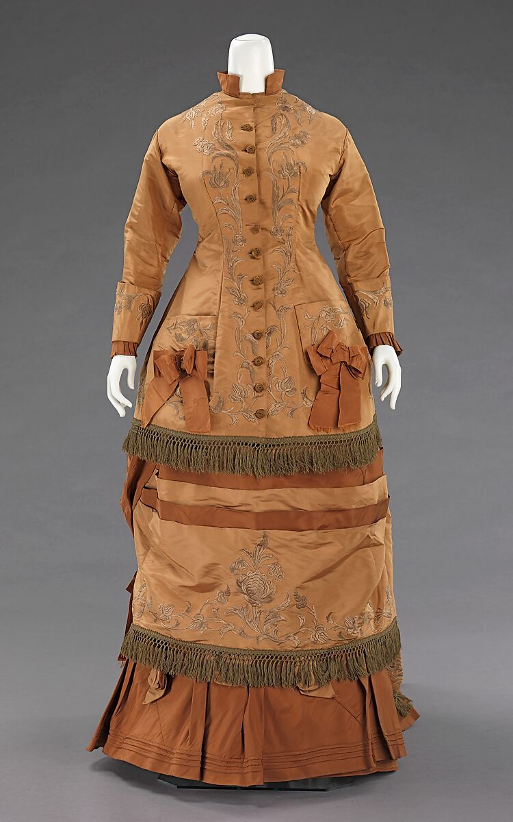 Afternoon dress, silk, American 