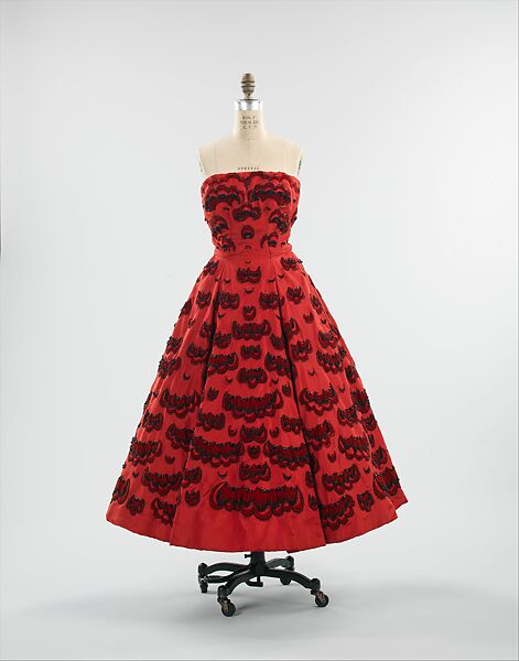 Evening ensemble, House of Dior (French, founded 1946), silk, French