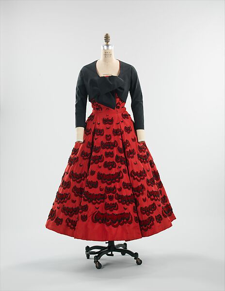 Evening ensemble, House of Dior (French, founded 1946), silk, French 