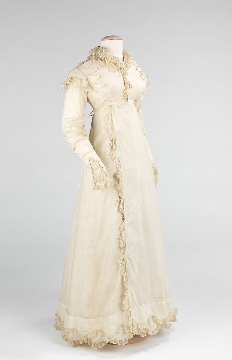 Dress, cotton, American