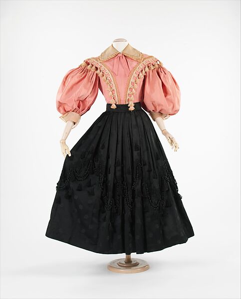 Evening ensemble, Mainbocher (French and American, founded 1930), silk, American 