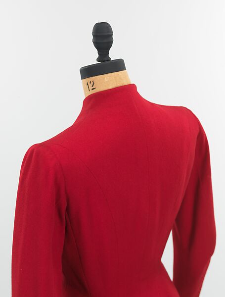 Jacket, Charles James (American, born Great Britain, 1906–1978), wool, silk, American