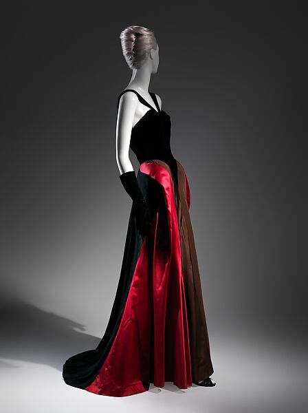 Evening dress, Charles James (American, born Great Britain, 1906–1978), silk/rayon, silk, American
