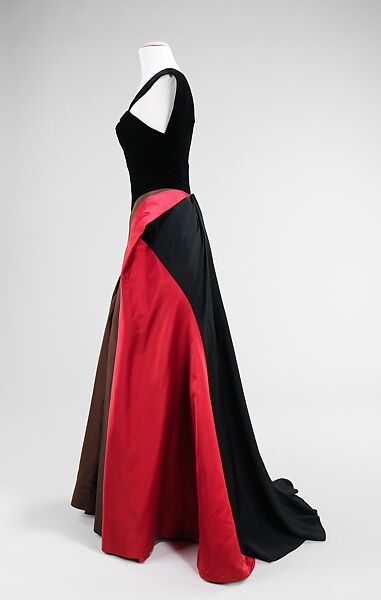 Evening dress, Charles James (American, born Great Britain, 1906–1978), silk/rayon, silk, American