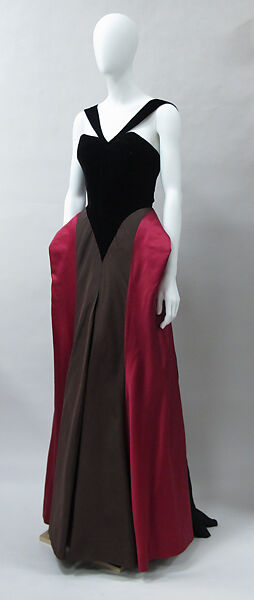Evening dress, Charles James (American, born Great Britain, 1906–1978), silk/rayon, silk, American