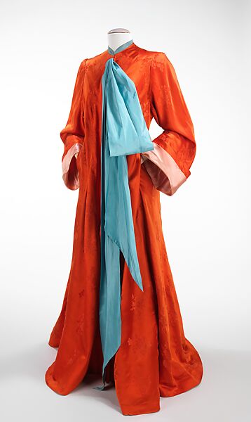 Dressing gown, Charles James (American, born Great Britain, 1906–1978), silk, American 