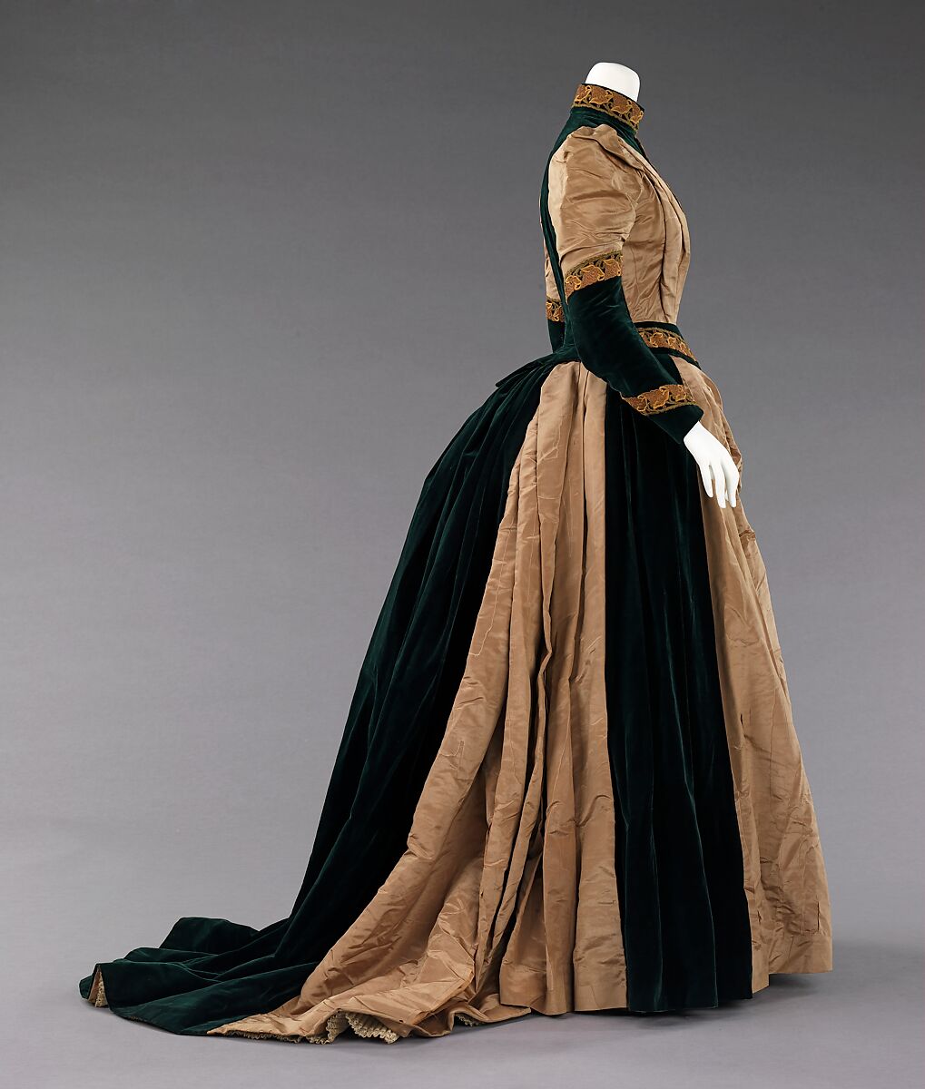 Afternoon dress, silk, American