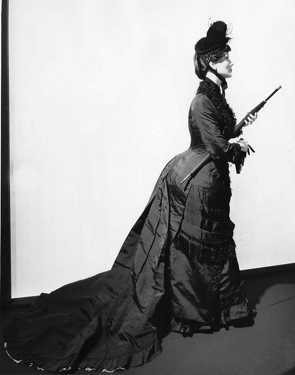 Dinner dress, silk, metal, Spanish