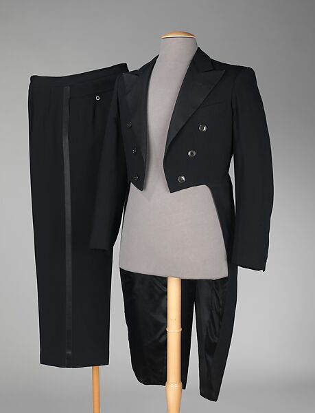 Evening suit, Alex (French), wool, silk, French 