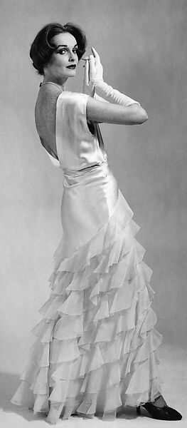 Evening dress, Irene (American), silk, American