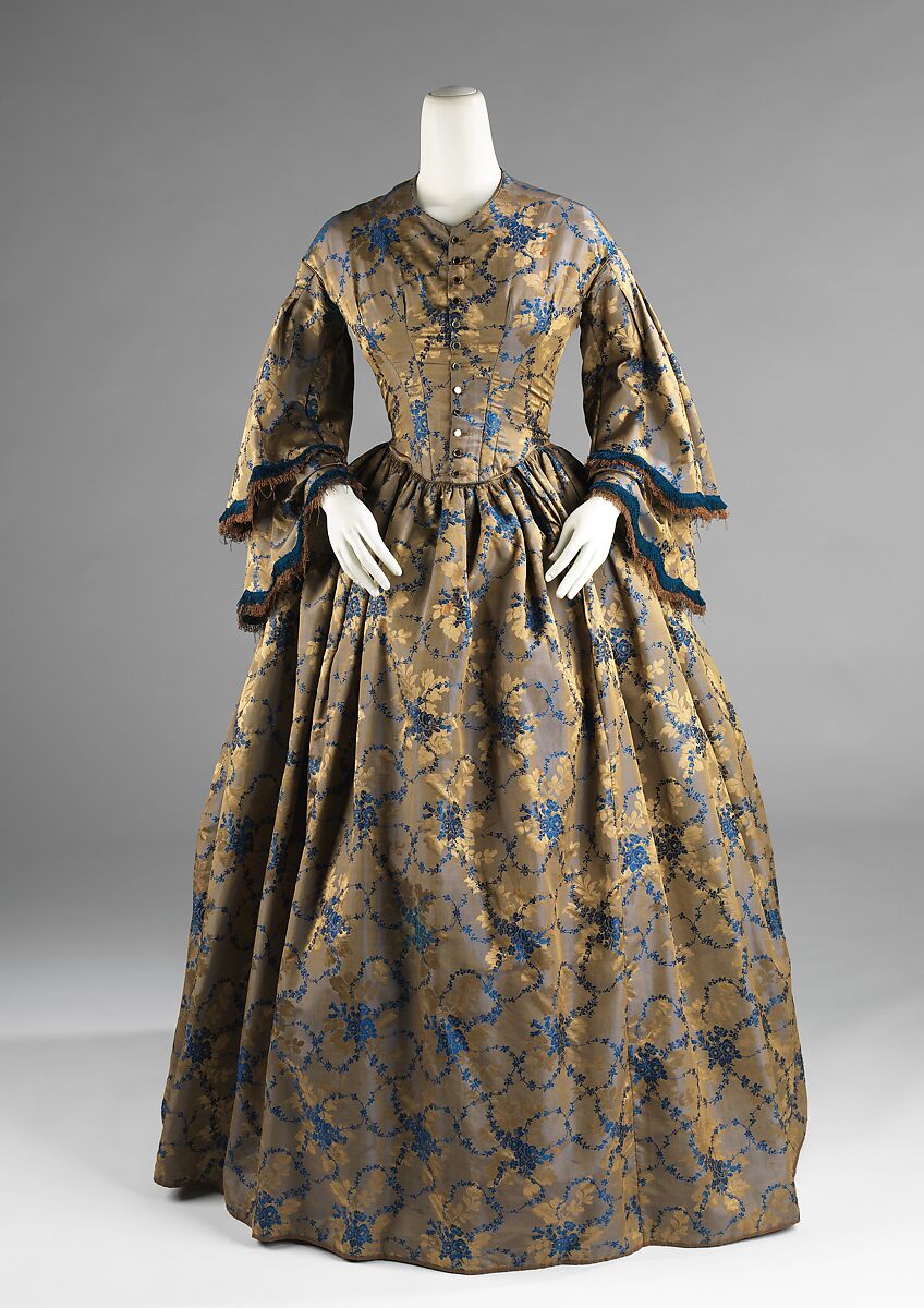 Afternoon dress, silk, American 