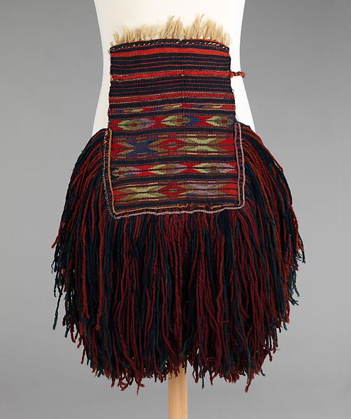 Apron, wool, metal, probably Eastern European 