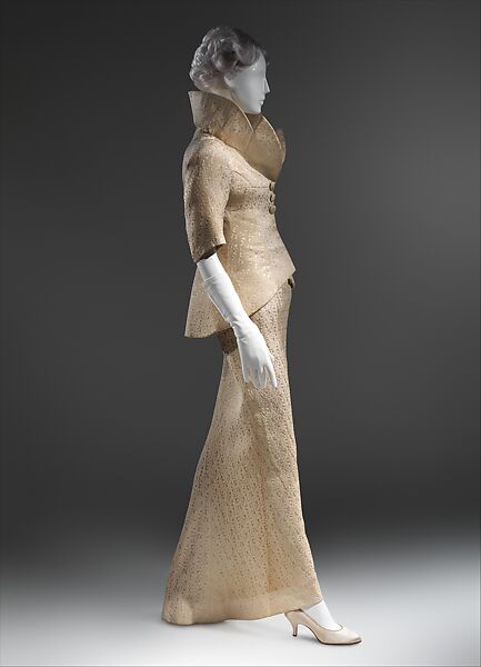 Dinner suit, Charles James (American, born Great Britain, 1906–1978), rayon/cotton, American