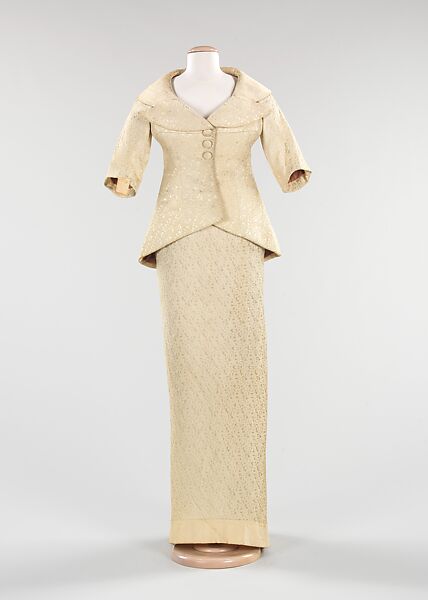 Dinner suit, Charles James (American, born Great Britain, 1906–1978), rayon/cotton, American 