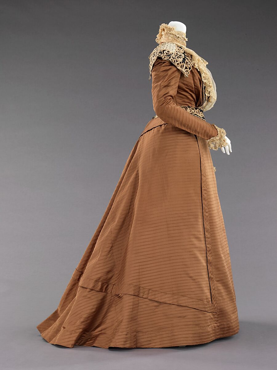 Dress, silk, American