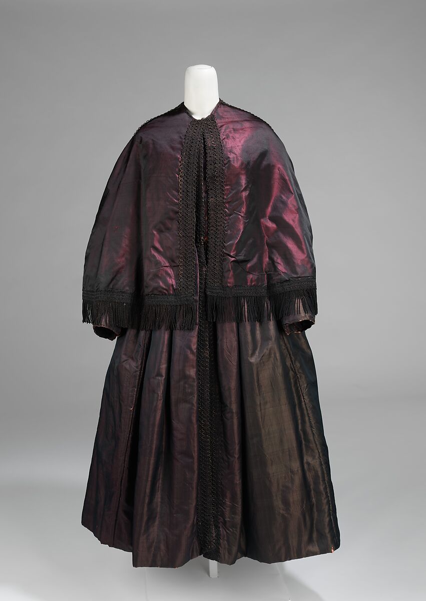 Evening ensemble, silk, American 