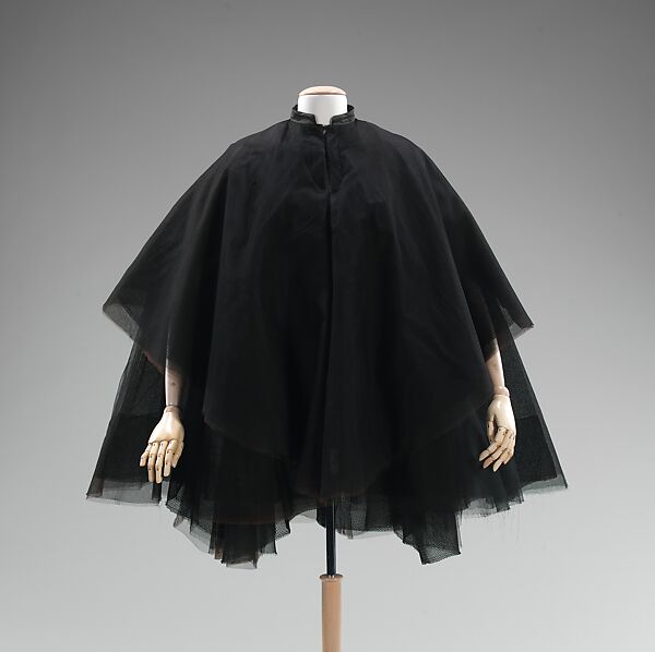 Evening cape, Charles James (American, born Great Britain, 1906–1978), silk, synthetic, American 