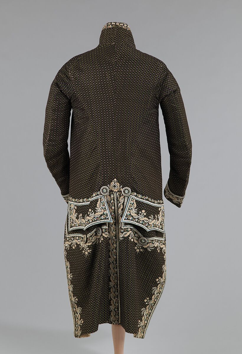 Cutaway coat, silk, French