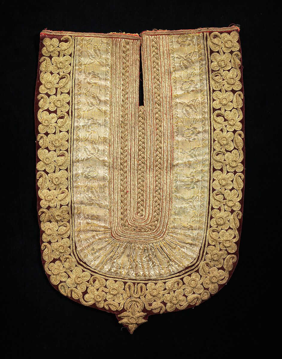 Wedding ensemble, wool, cotton, silk, metal