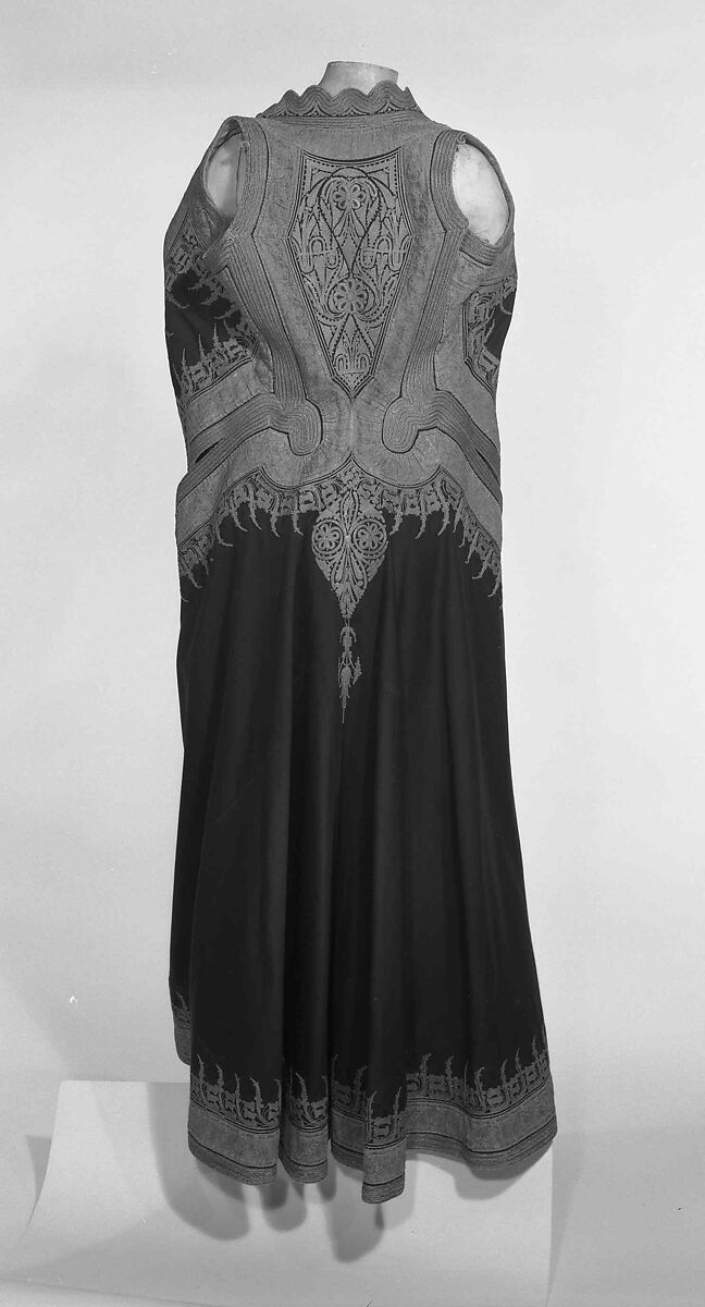 Wedding ensemble, wool, cotton, silk, metal