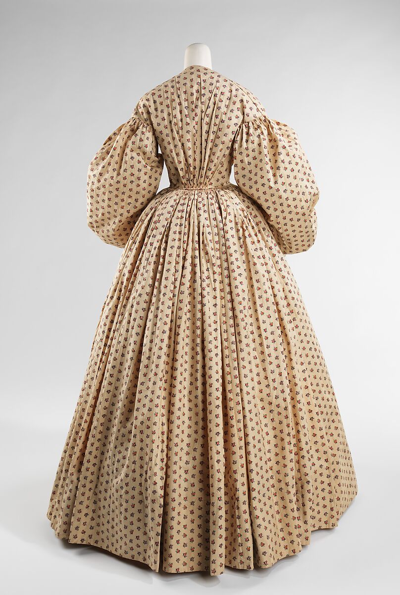 Morning dress, cotton, American