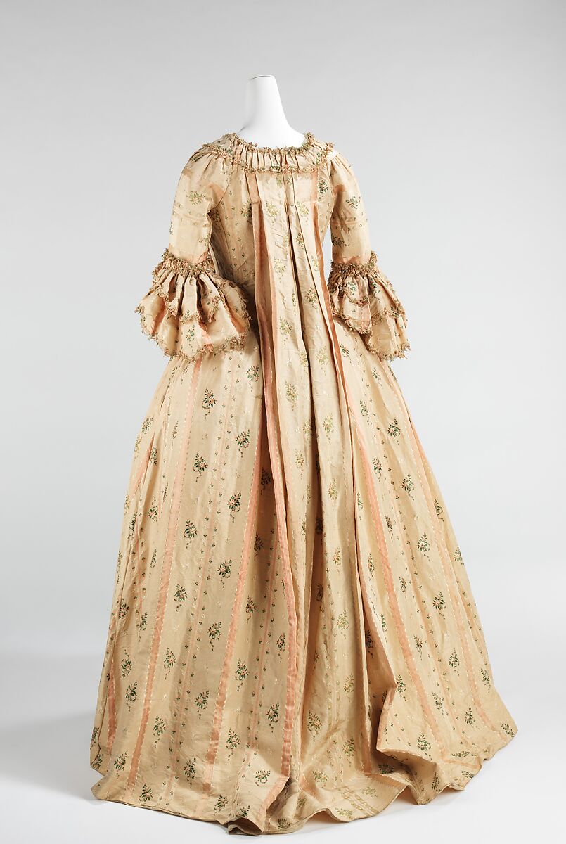Robe à la française, silk, French