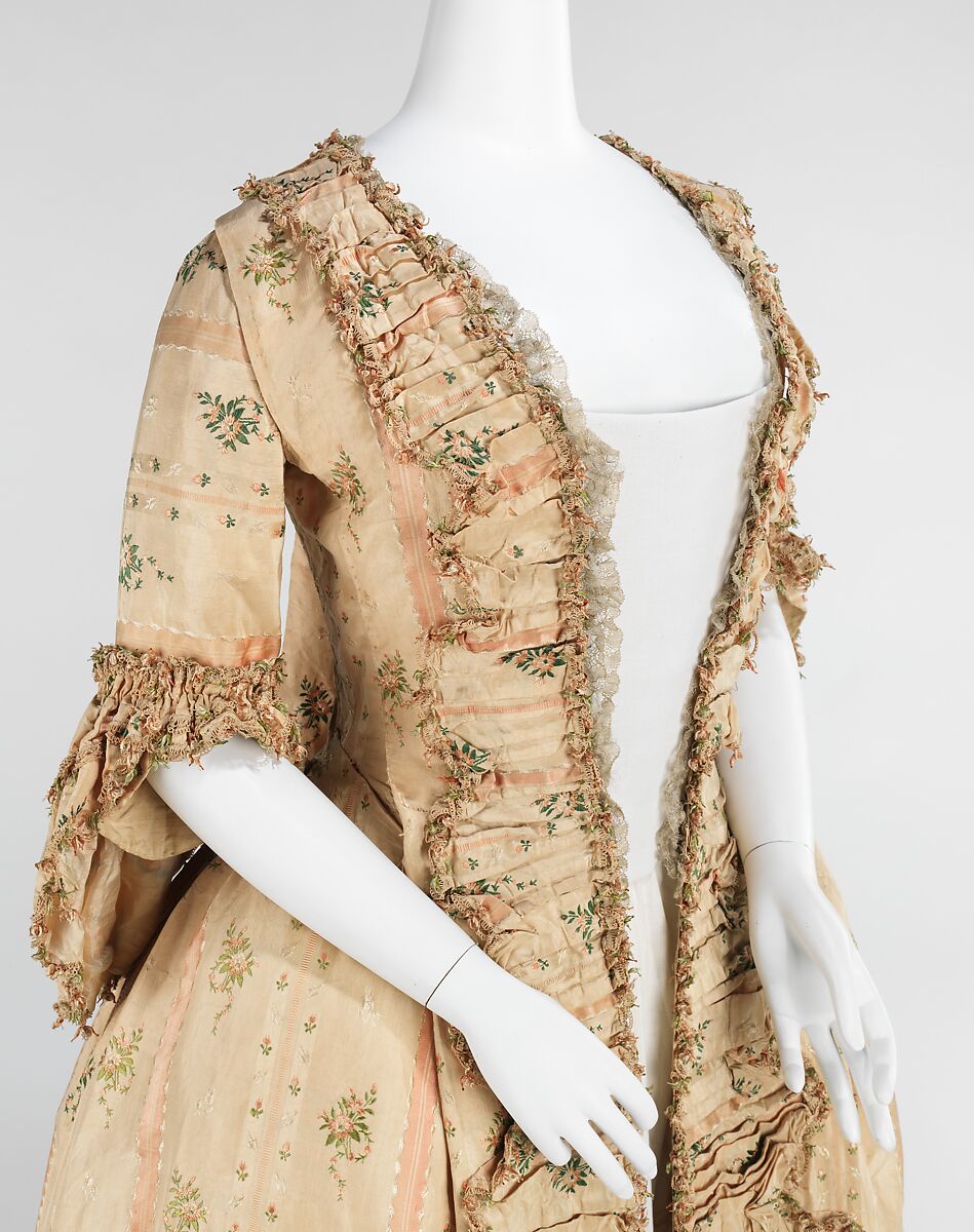 Robe à la française, silk, French