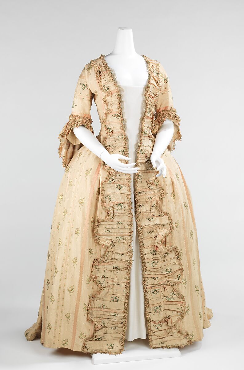 Robe à la française, silk, French 